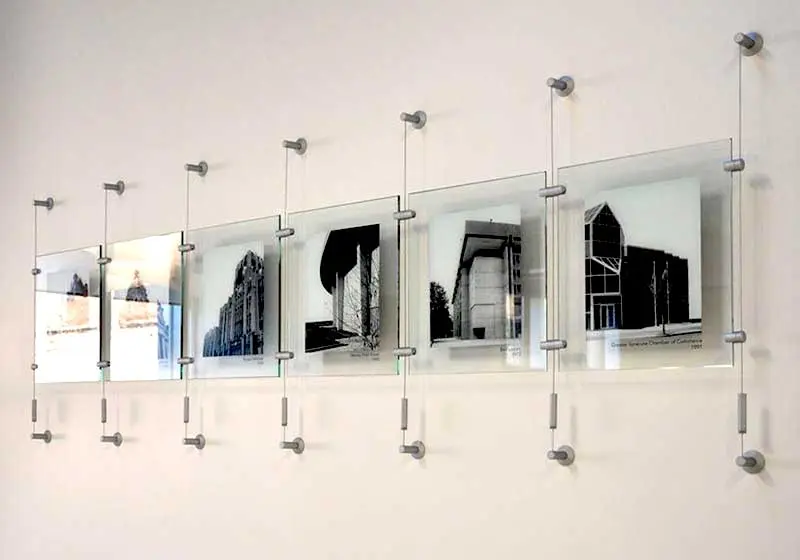 Cable-Rod Suspended Graphic-Poster Displays