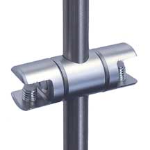 RG23-10 rod multi-position support for 10mm (3/8") thick panels and shelves | Nova Display Systems
