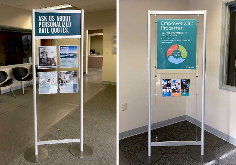 VersaModule Floor Display Stands Modular Displays with Cables