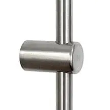 Wall Fixing for Rods with Non-Threaded Base (#303 Stainless Steel)
