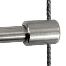 CR310L/SS Cable Support Single-Sided for 10mm (3/8″) Diameter Horizontal Rod