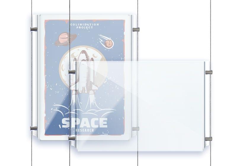 Easy Access Acrylic Info/Poster Holders | Nova Display Systems