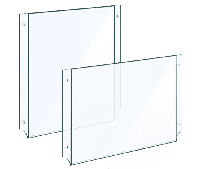 Easy Access Acrylic Holders — Wall Mount | Nova Display Systems