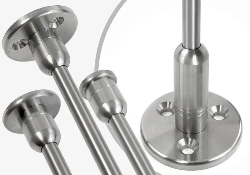 Optional Base Supports for for Ceiling and Floor | Specialized Accessories and Components for 10mm Stainless Steel Rod Systems | Nova Display Systems