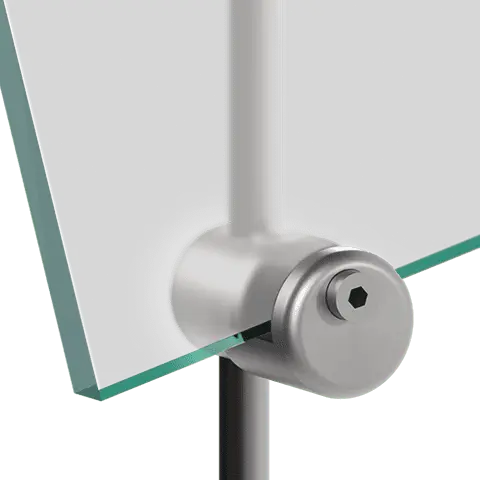 Multi-Position Support for 6mm Rod System Panel Applications — Top/Bottom Support for Panels | Nova Display Systems
