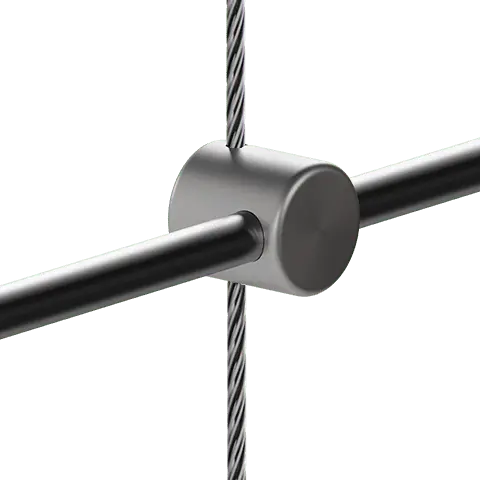 Standard Support for 3mm Cable System Rod Hanging Applications — Support for 6mm Horizontal Rods | Nova Display Systems