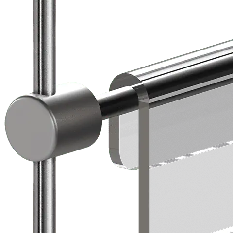 Standard Support for 6mm Rod System Rod Hanging Applications — Support for 6mm Horizontal Rods | Nova Display Systems