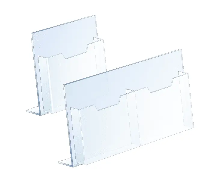 Acrylic Literature Holder with Angled/Reclined Base