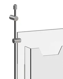 Wall-to-Wall 6mm Rod Suspension for Acrylic Brochure Holders | Nova Display Systems