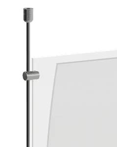 Ceiling-to-Floor 6mm Rod Suspension for Info/Poster Acrylic Holders | Nova Display Systems