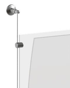 Wall-to-Wall 1.5mm Cable Suspension for Info/Poster Acrylic Holders | Nova Display Systems