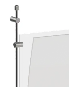 Wall-to-Wall 6mm Rod Suspension for Info/Poster Acrylic Holders | Nova Display Systems