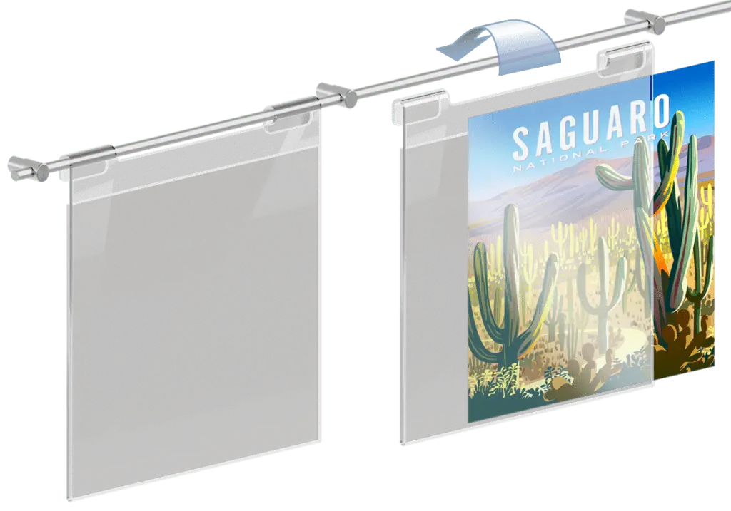 Standard Display Kits — Hook-on Poster Displays | Nova Display Systems