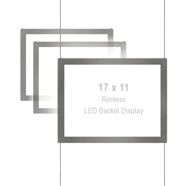 17" x 11" Acrylic LED Light Pockets for Windows – Saving Bundles | Nova Display Systems