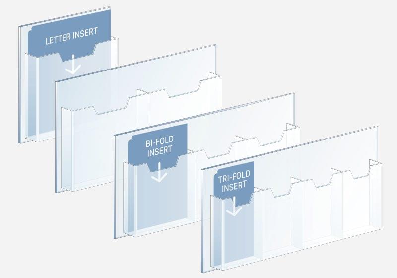 Acrylic Literature Holders — To Match Standard Info/Poster Holder Sizes | Nova Display Systems