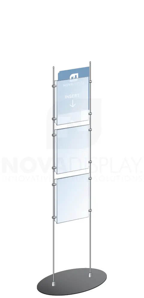 KFRS-002 Totem Floor-Standing Display Kit with 10mm Rod System | Nova Display Systems