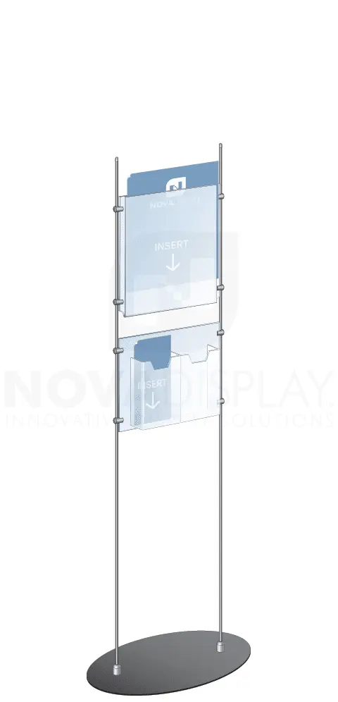 KFRS-011 Totem Floor-Standing Display Kit with 10mm Rod System | Nova Display Systems