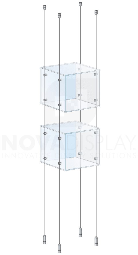 Cable/Rod Suspended Acrylic Showcase Displays | Nova Display