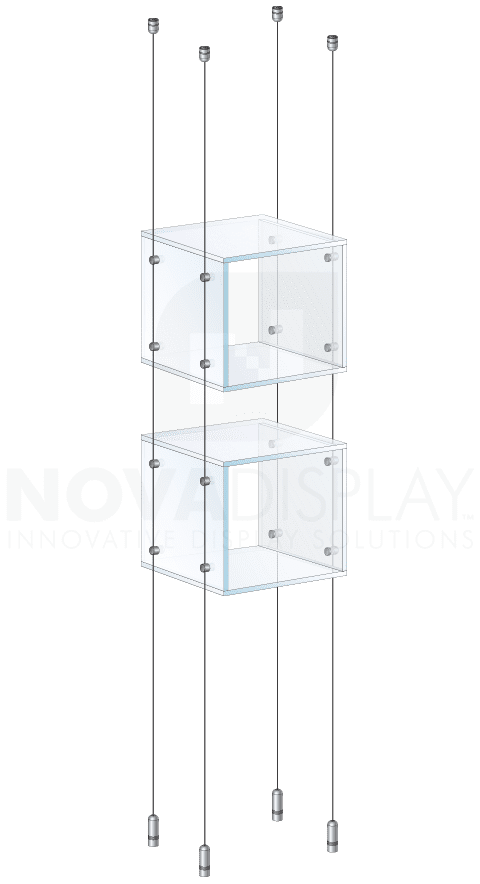 Cable/Rod Suspended Acrylic Showcase Displays | Nova Display