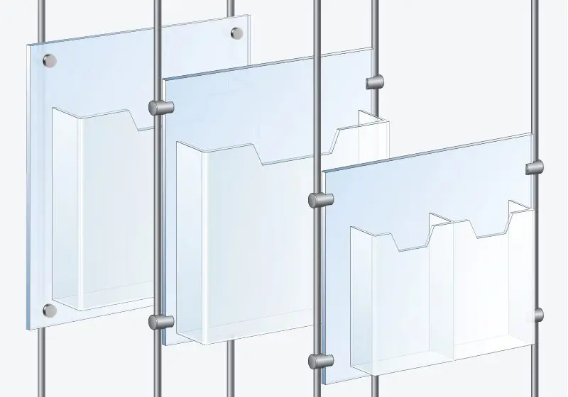 Acrylic Literature Holders — Mounting Options | Nova Display Systems