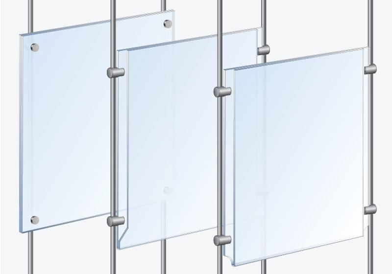 Acrylic Holders and Frames — Mounting Options | Nova Display Systems