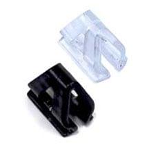1UP-0101-C Clear and Black Multi-Clip for hanging graphic holders