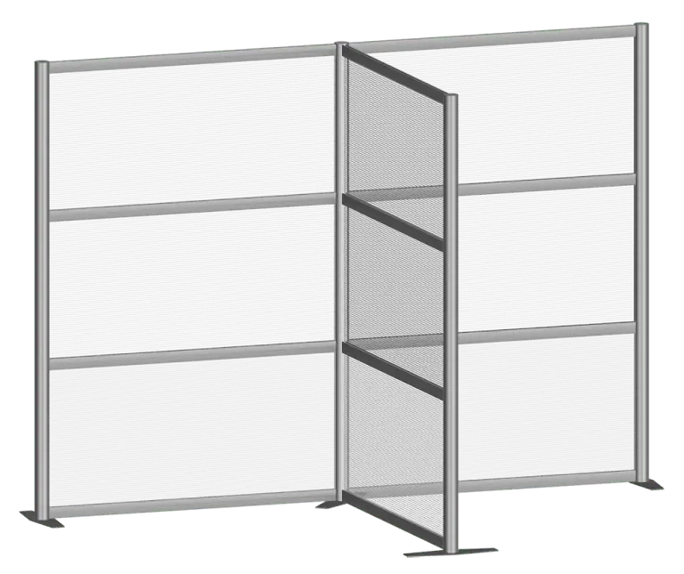 T-Shaped Full-Size Multi-Sectional Screen — Portable Screens and Dividers | Nova Display Systems