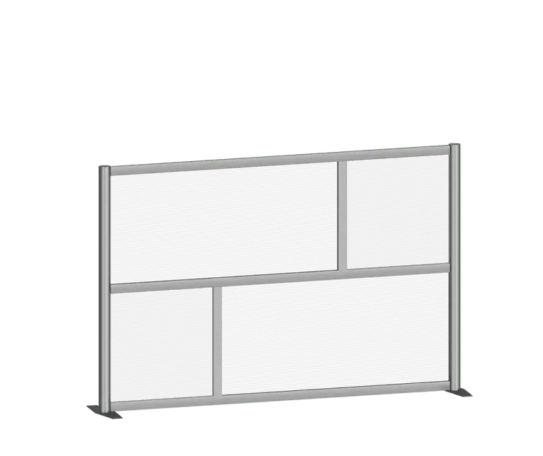 Wide Half-Size Single-Section Screen — Portable Screens and Dividers | Nova Display Systems