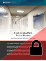 F6 Acrylic Poster Displays Mounted with Standoffs