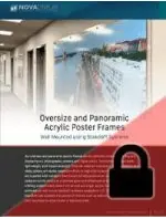 F6 Oversize and Panoramic Acrylic Poster Displays Mounted with Standoffs