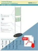 Totem Display Floor Stands KFRS Installation Guides